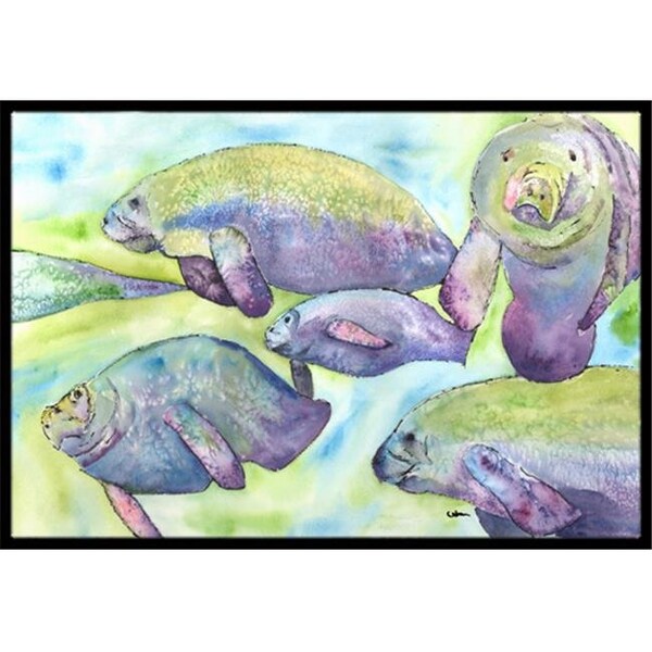 Carolines Treasures Carolines Treasures 8544-MAT Manatee Indoor Or Outdoor Mat - 18 x 27 in. 8544-MAT - main